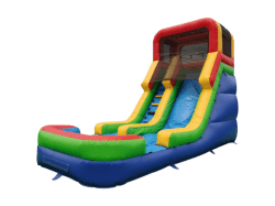 16Ft Rainbow Rush Color Slide with Pool (Wet or Dry)