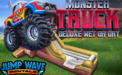 Monster Truck Deluxe XL Bounce and 15' Slide